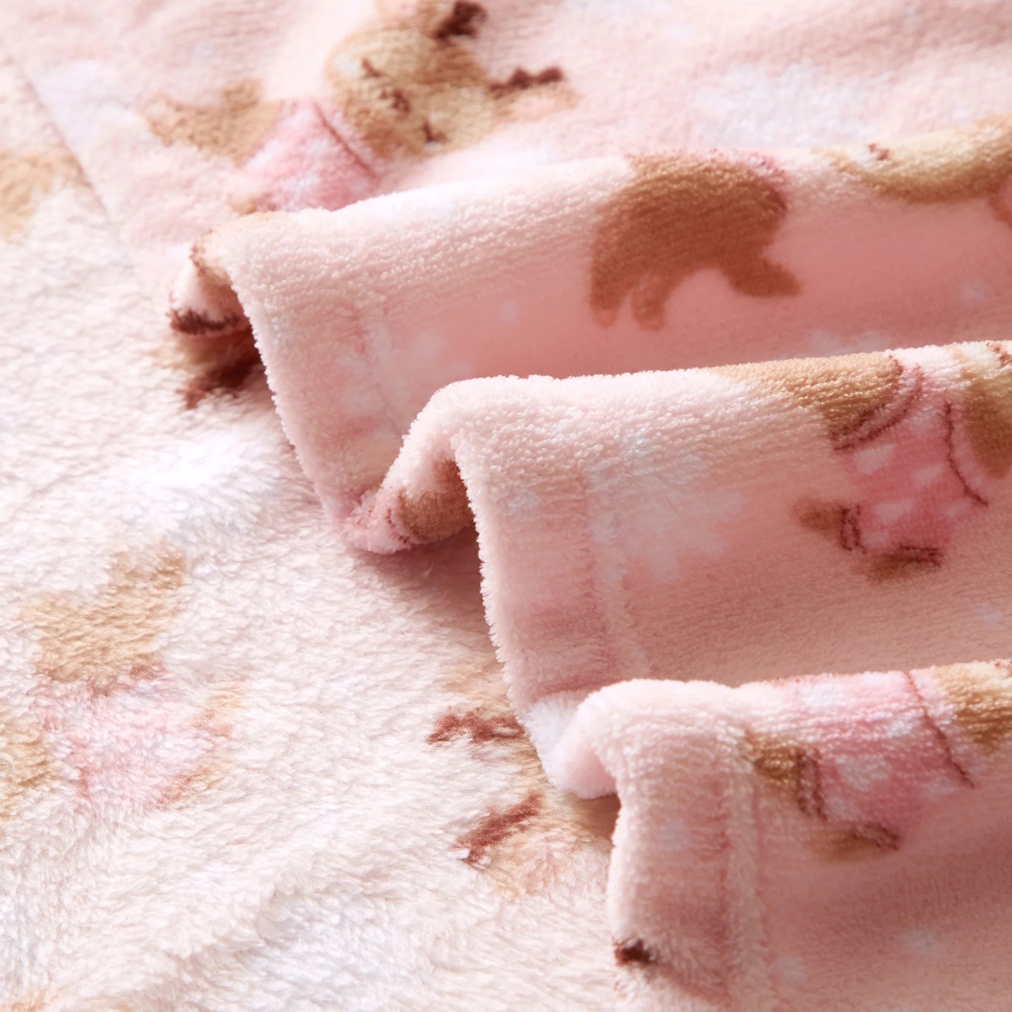Parent'S Choice 30" X 36" Reindeer Plush Baby Blanket, Pink