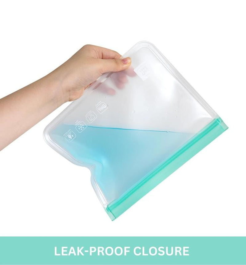12 Pack Variety Reusable Silicone Bags, Dishwasher Safe, Leakproof, Reusable Fre