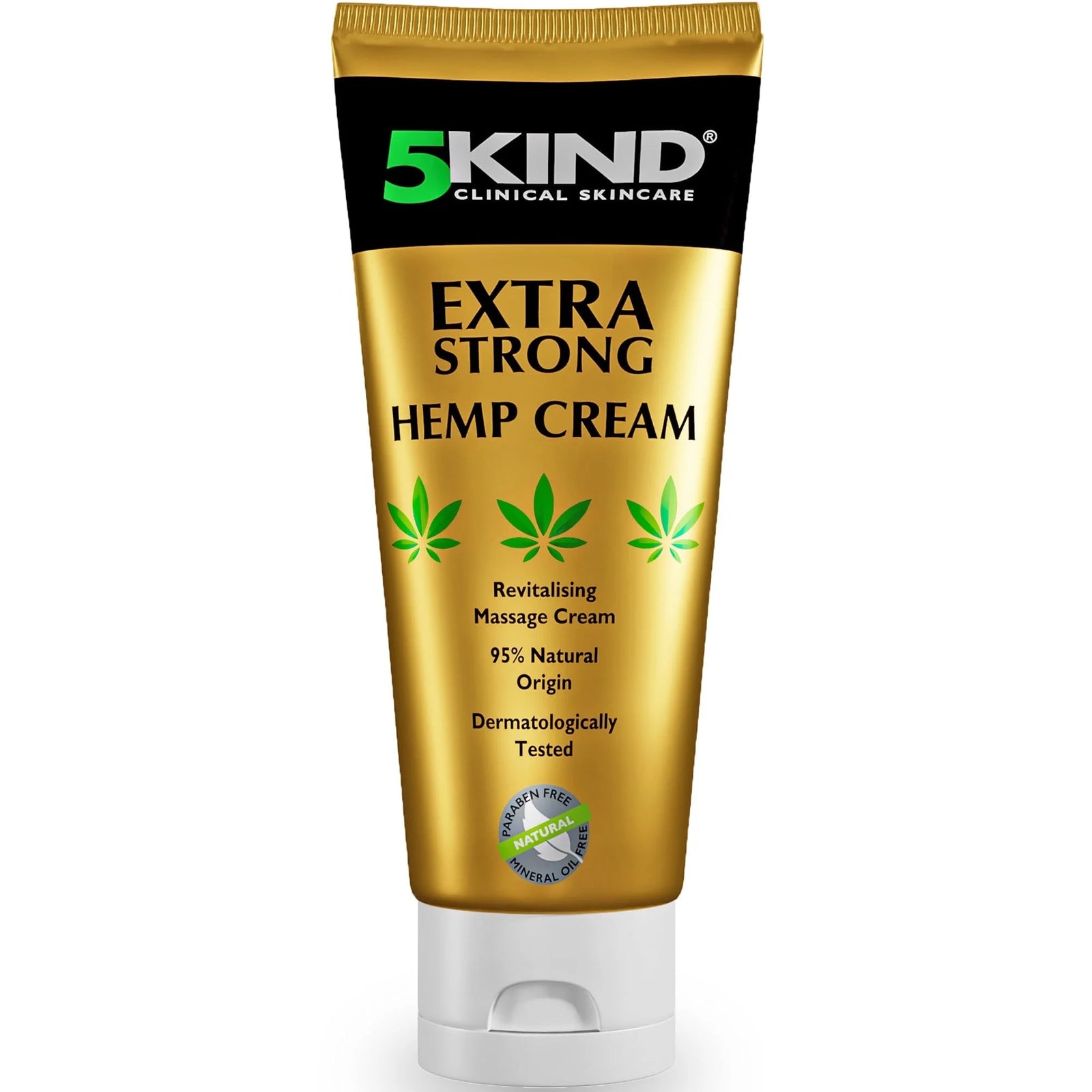 5Kind Extra Strong Hemp Cream 3.38 Fl Oz - High Strength Hemp Formula for Neck,