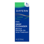 Daily Deep Cleanser Face Wash for Acne Prone Skin, 4 Oz