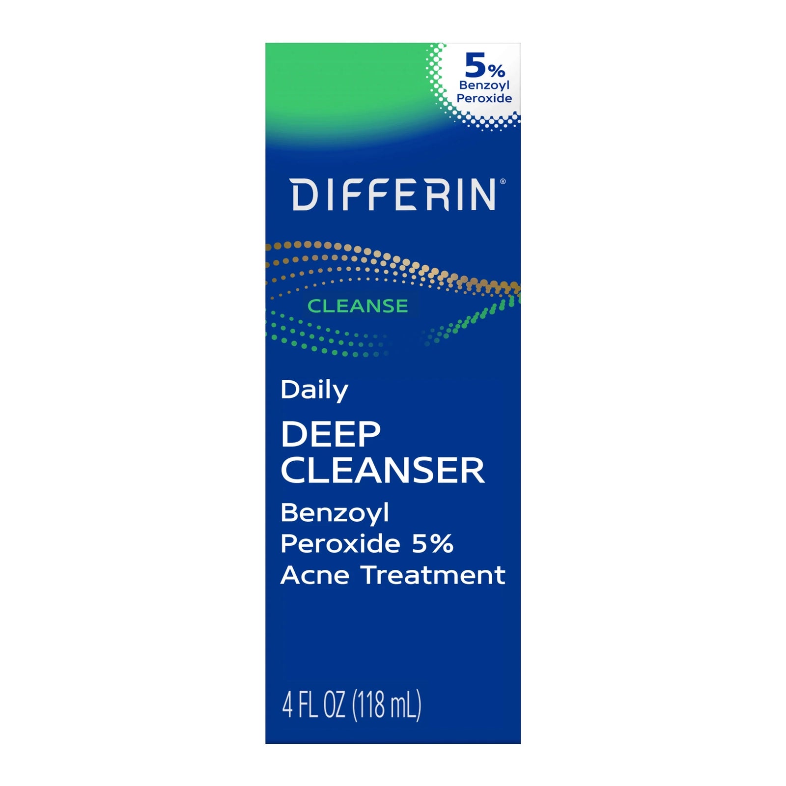 Daily Deep Cleanser Face Wash for Acne Prone Skin, 4 Oz
