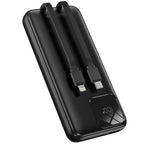 10000Mah Portable Charger Power Bank with Built in Cables 22.5W Fast Charging Fo