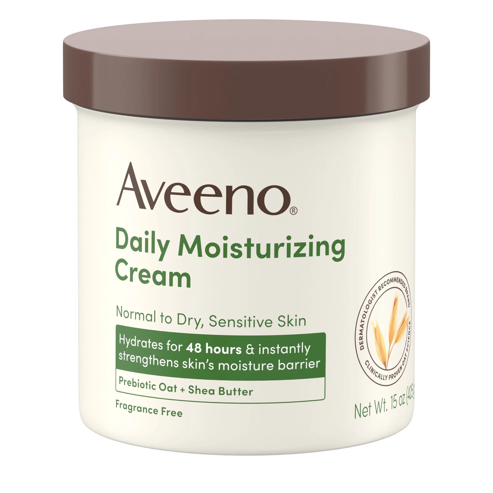 Daily Moisturizing Body Cream Lotion for Normal, Dry, Sensitive Skin, 15 Oz