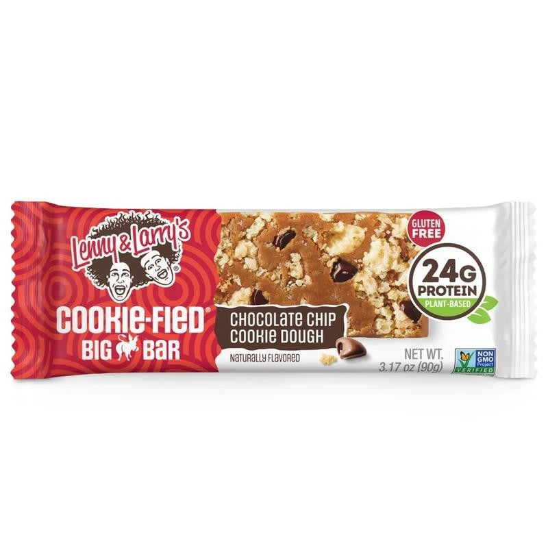 Cookie-Fied Big Bar Chocolate Chip Cookie Dough, Plant-Based Protein Bar, Gluten