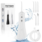 Cordless Water Flosser 300Ml, IPX7 Waterproof Oral Irrigator with 5 Cleaning Mod