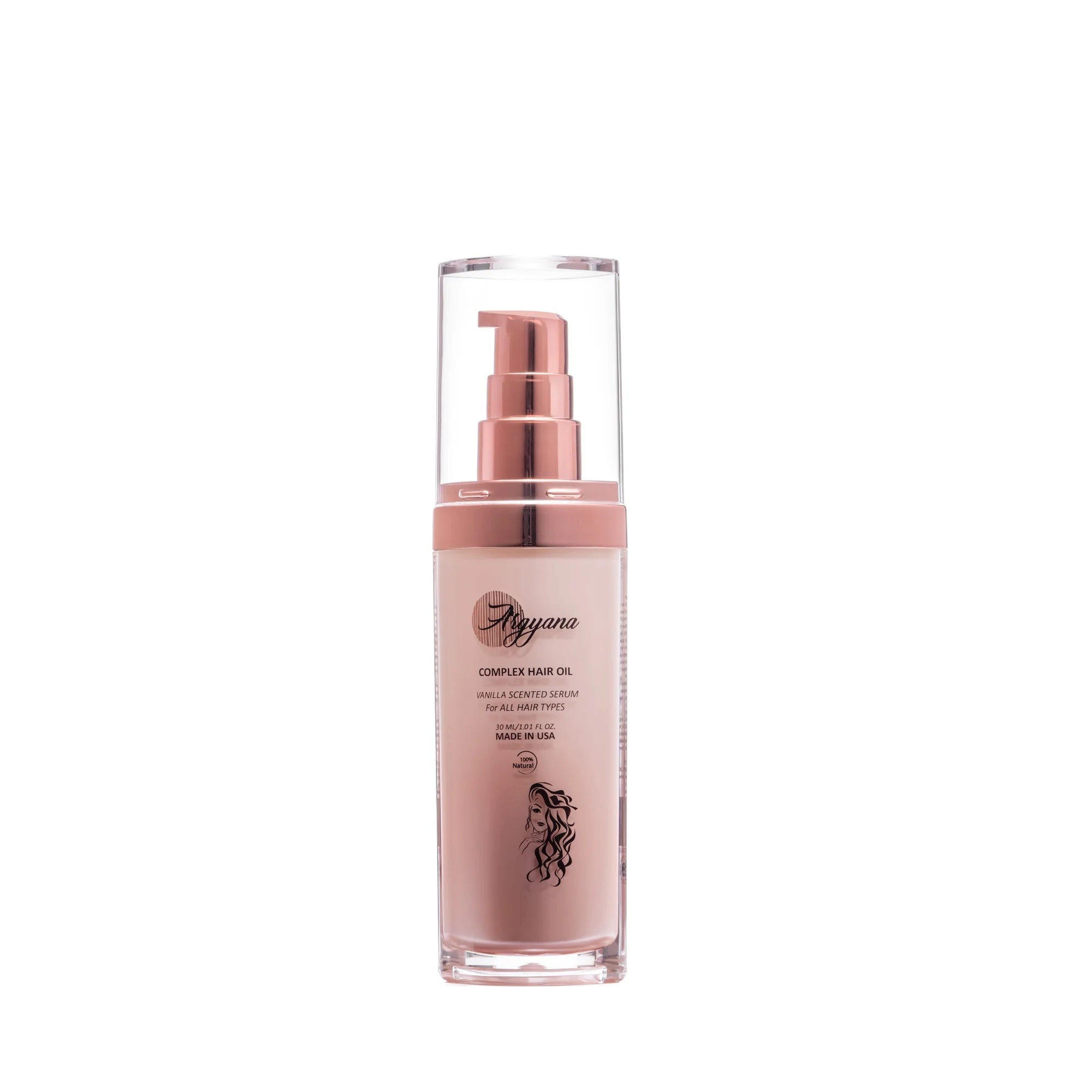 Argyana Hair Oil Serum, Vanilla Scented, Anti-Frizz, Nourish, Hydrate, Repair