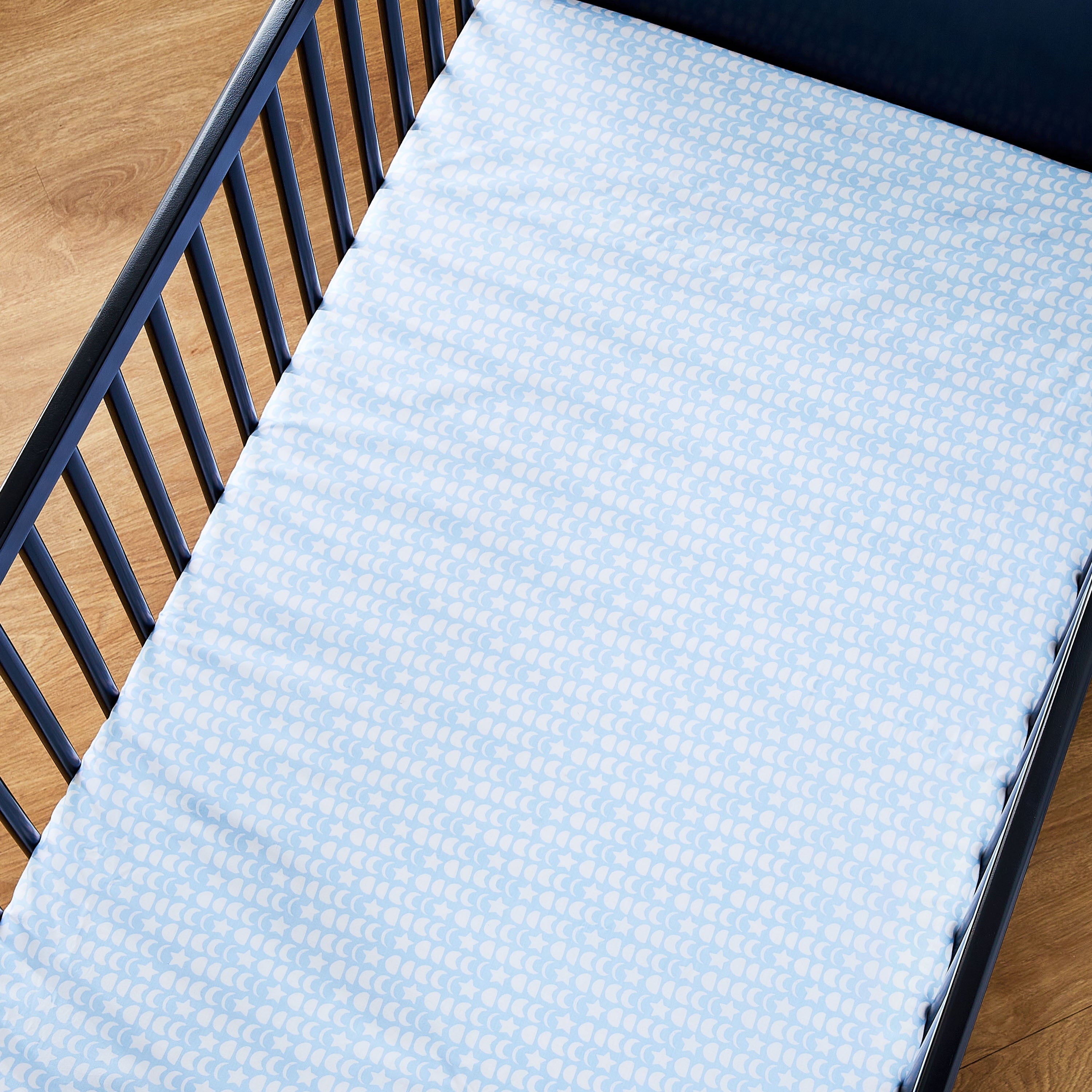 (2 Pack) Parent'S Choice 100% Cotton Infant Fitted Crib Sheet, Blue Moon Phases