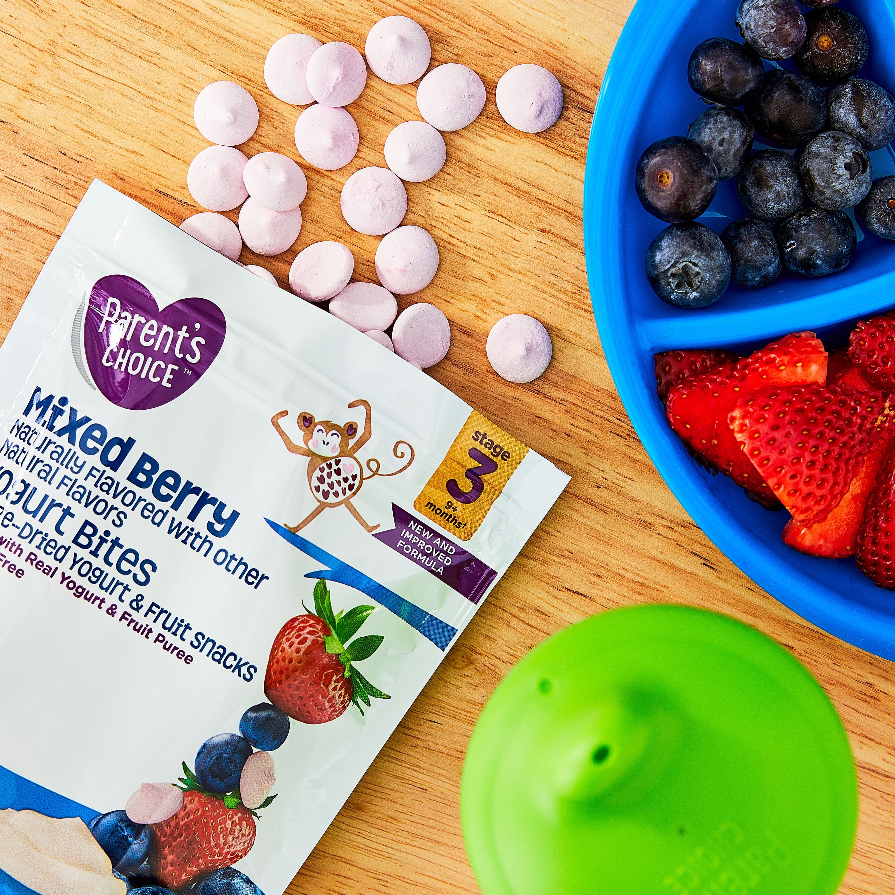 Parent’S Choice™ Mixed Berry Stage 3 Toddler Yogurt Bites Snack, 1 Oz Pouch