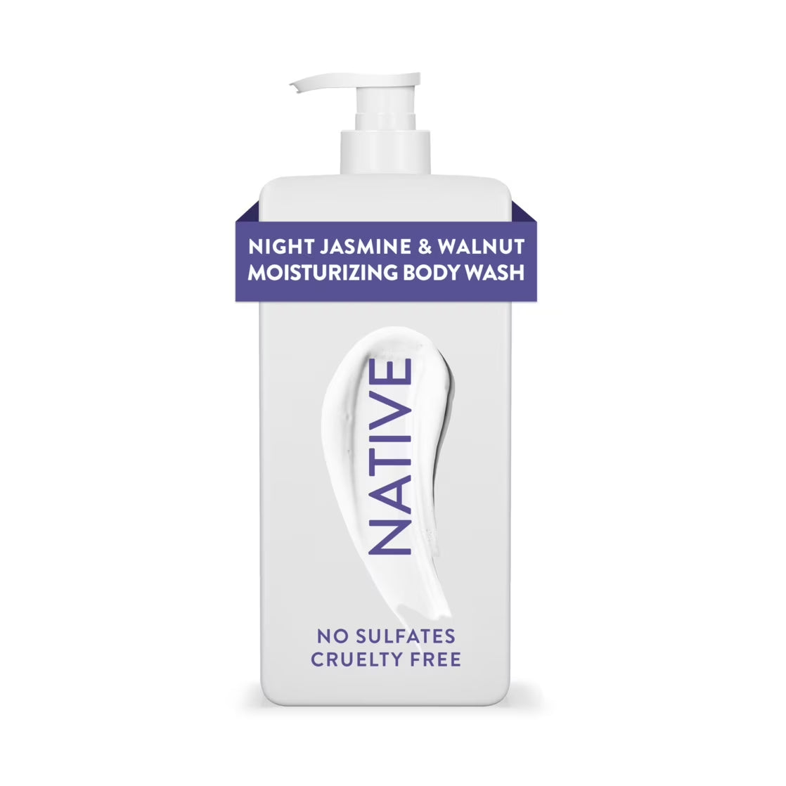 NATIVE Night Jasmine & Walnut Moisturizing Body Wash 18Oz