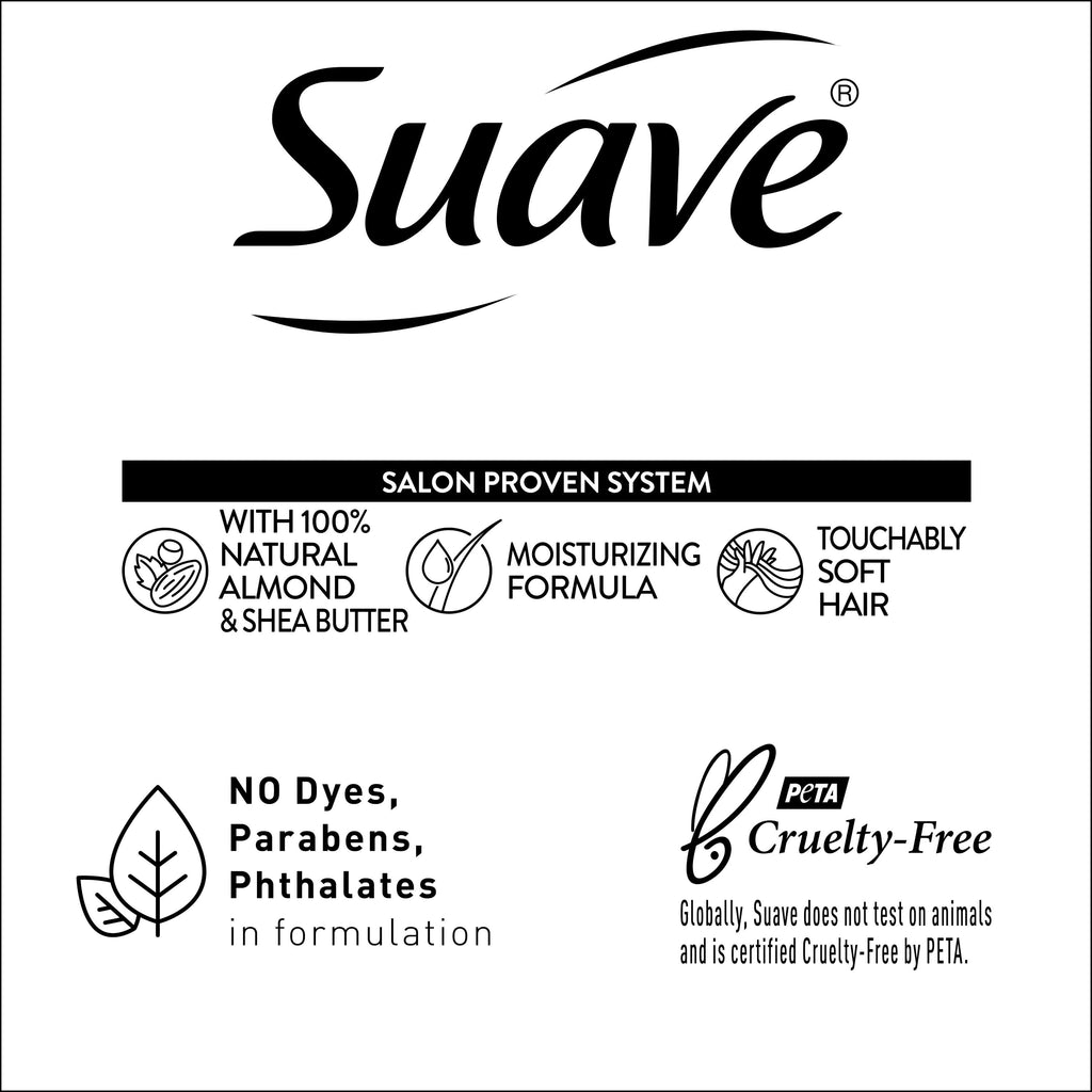 Suave Professionals Moisturizing Shampoo and Conditioner Set, Almond & Shea Butter, 28 Fl Oz, 2 Pack