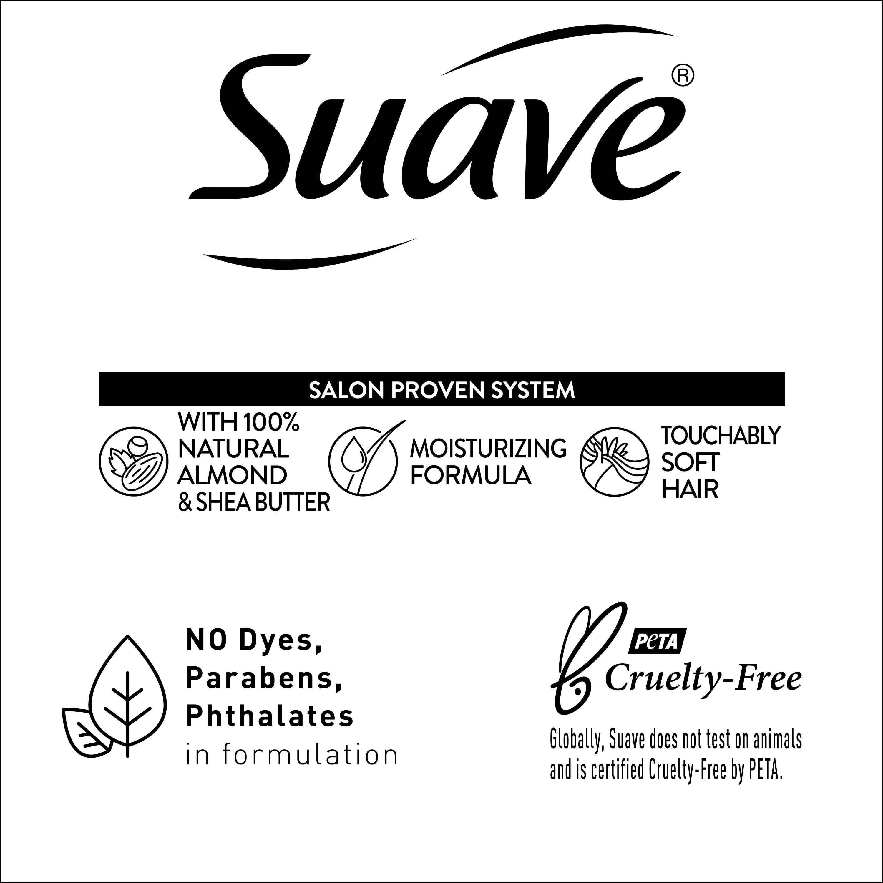 Suave Professionals Moisturizing Shampoo and Conditioner Set, Almond & Shea Butter, 28 Fl Oz, 2 Pack