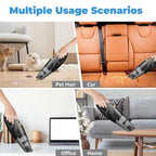 Cordless Handheld Car Vacuum, Portable Vacuum Cleaner, 8KPA Powerful Suction For