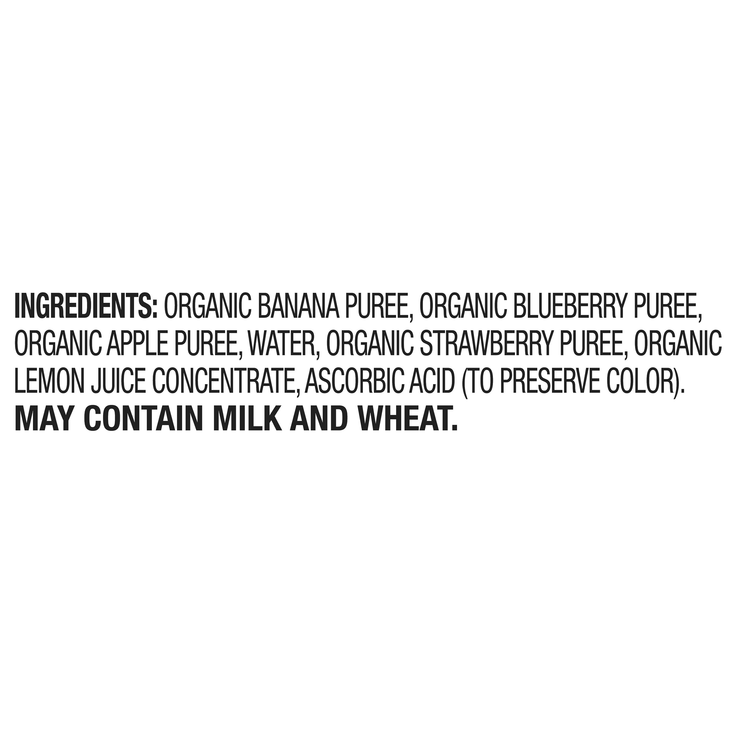 Parent'S Choice Organic Stage 2 Baby Food, Banana, Mixed Berry, and Apple Puree, 4 Oz Jar
