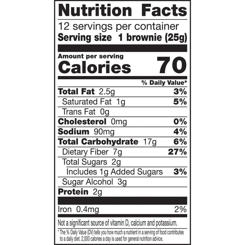 (4 Pack) 70 Calorie Brownies, Chocolate Chip Cookie, 2G Sugar, Value Pack, 12 C