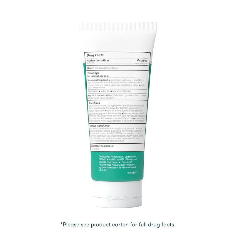 Clean Mineral Acne Cleanser, Sulfur Acne Treatment Face Wash, Dermatologist Deve