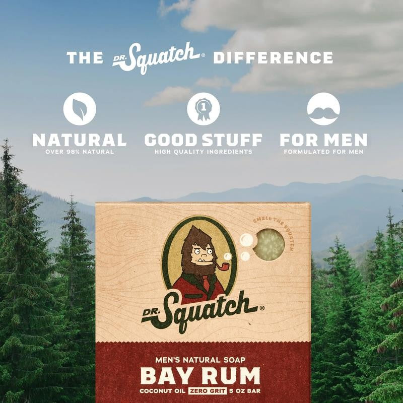 Bay Rum Natural Bar Soap for Men, 5 Oz