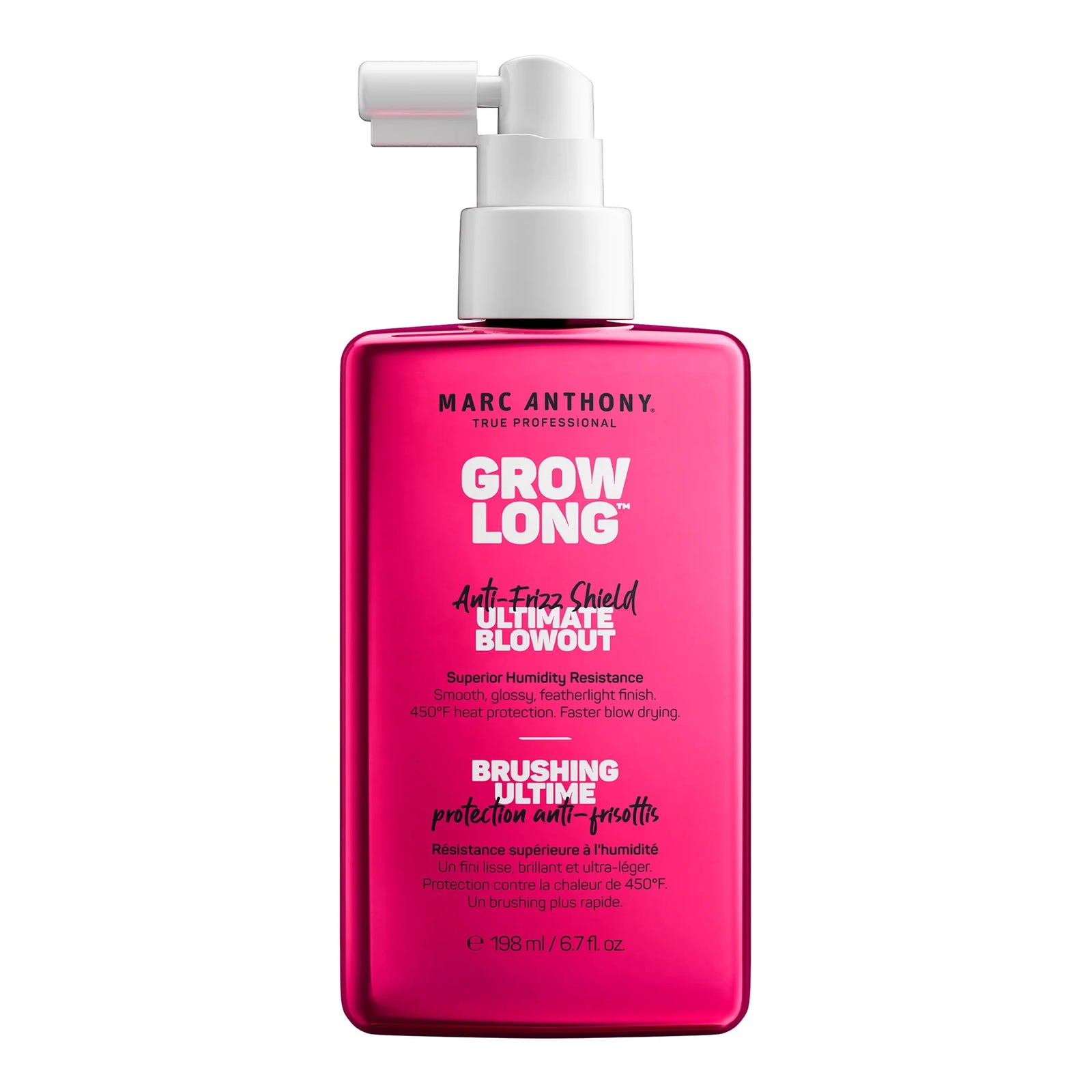 Grow Long Anti-Frizz Shield Ultimate Blowout, for All Hair Types, 6.7 Fl Oz