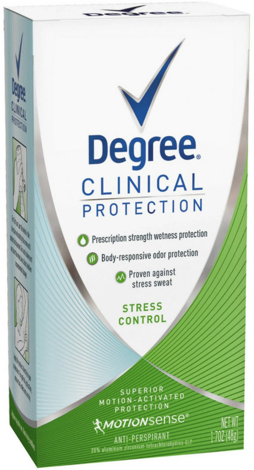 Clinical Protection Antiperspirant & Deodorant, Stress Control 1.70 Oz