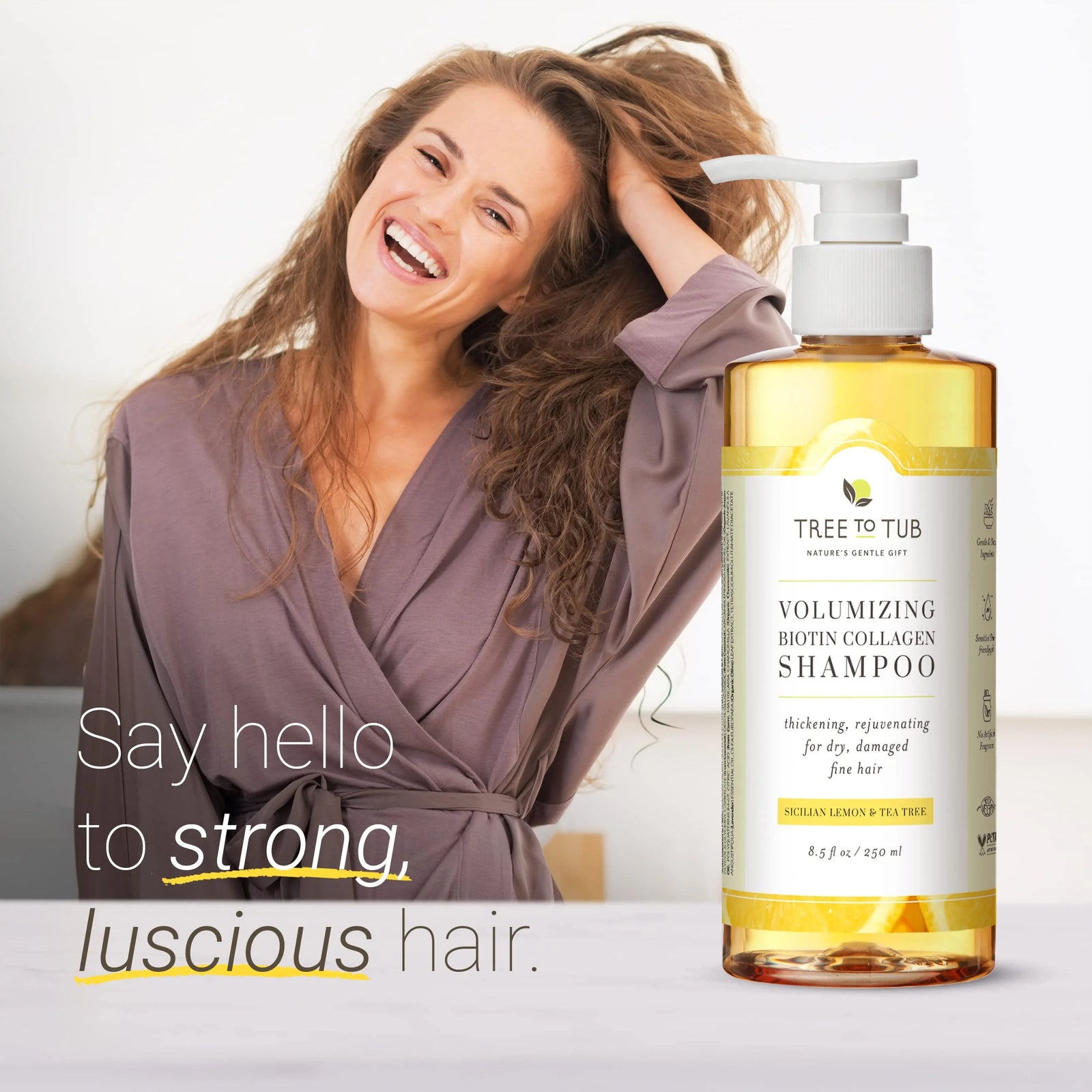 Biotin Shampoo - Biotin and Collagen Shampoo, Volumizing Hair Thickening Shampoo