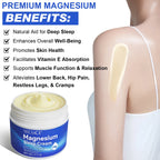 2 Pack Magnesium Sleep Cream,Magnesium Lotion Enriched with Lavender, Vitamin E,Improve Sleep Quality,Topical Magnesium Oil Cream for Feet, Legs or Arms