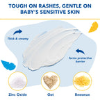 Triple Paste Diaper Rash Cream, 8Oz + Spatula Bundle - Zinc Oxide Ointment and Diaper Cream Spatula