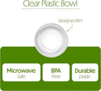 Clear Plastic Bowls 12 Oz Plastic Soup Bowls for Party, BBQ and Events, 80 Pack