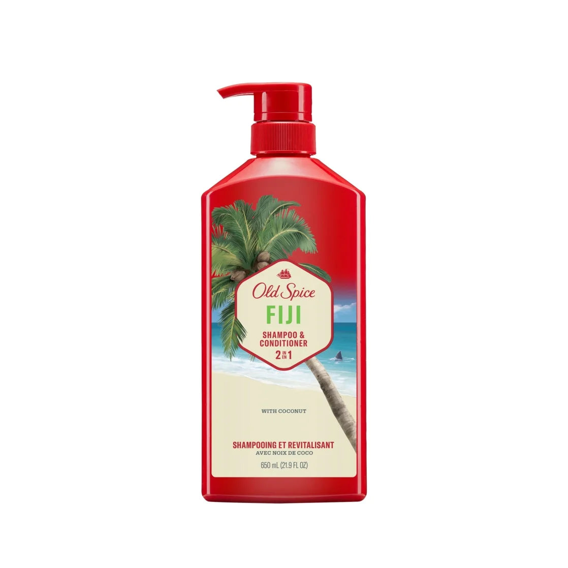 2In1 Mens Shampoo and Conditioner, All Hair Types, Fiji, 22 Fl Oz
