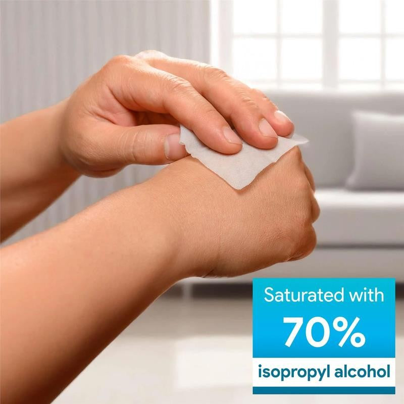 Alcohol Wipes, Individually Wrapped - 200 Ct. Sterile Alcohol Prep Pads Saturate