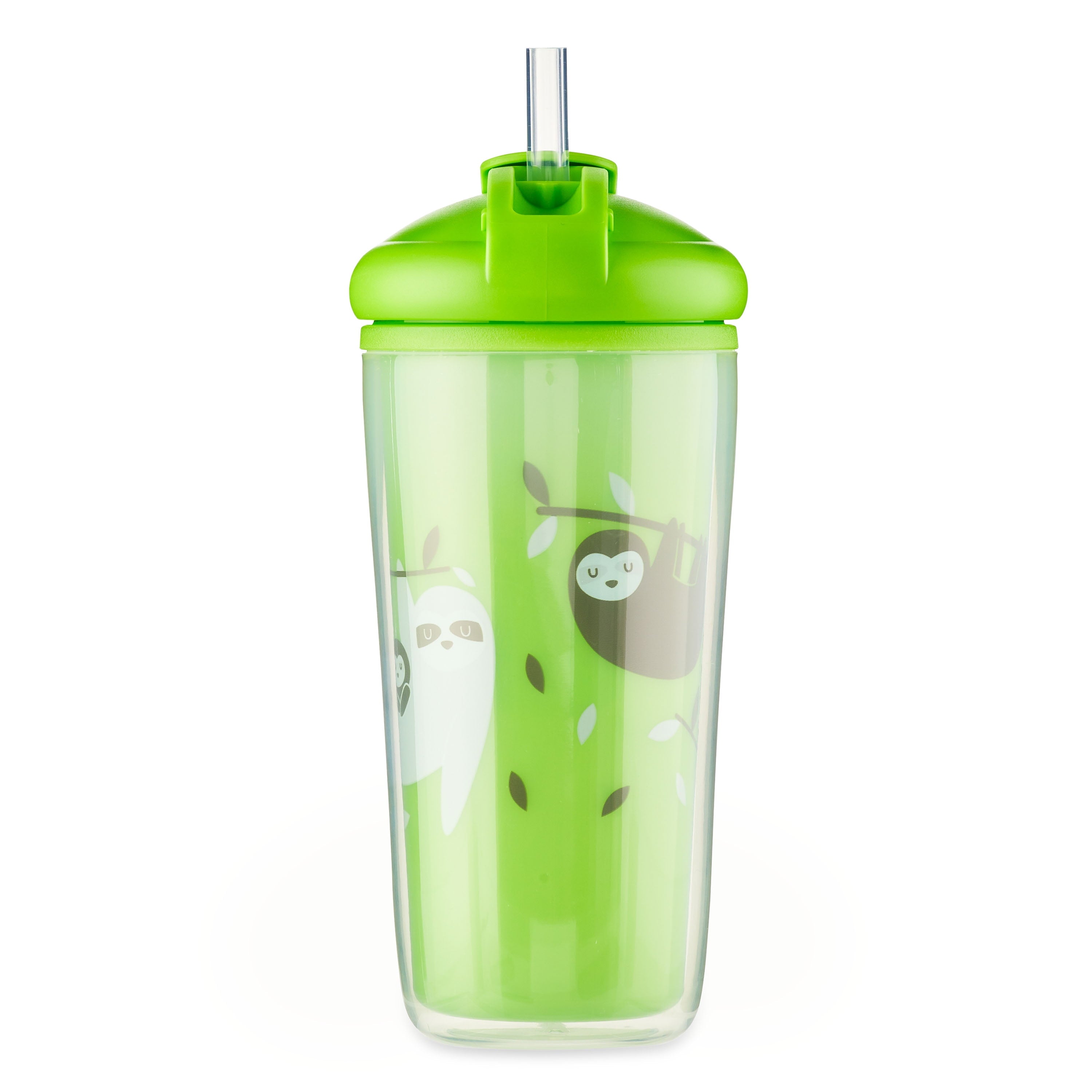 (3 Pack) Parent`S Choice Insulated Non-Spillstraw Cup, 9 Fl Oz, 1 Count, Green
