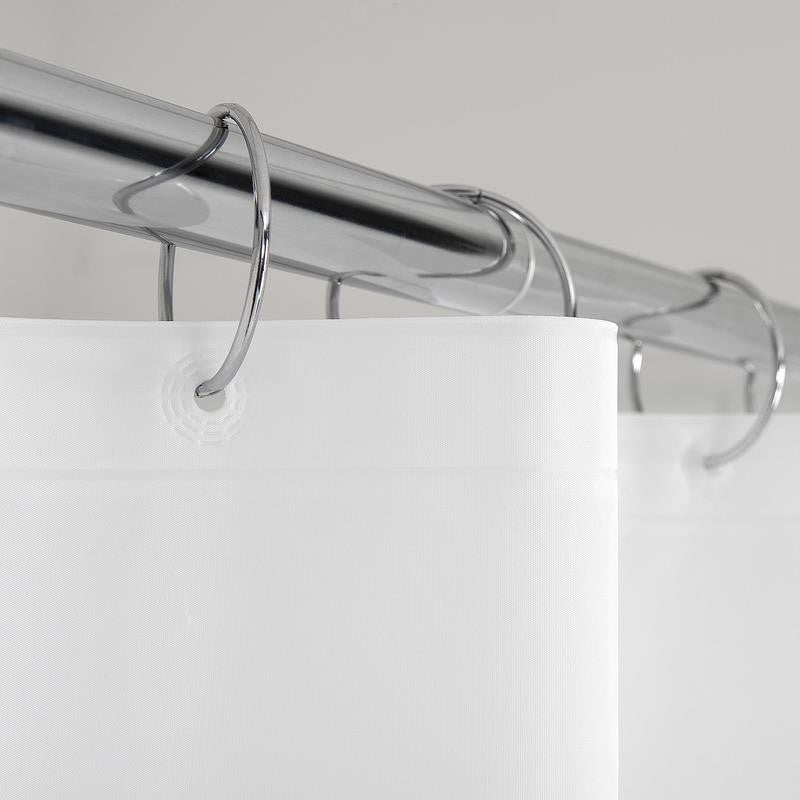 (2 Pack) Light Weight PEVA Shower Curtain Liner, White