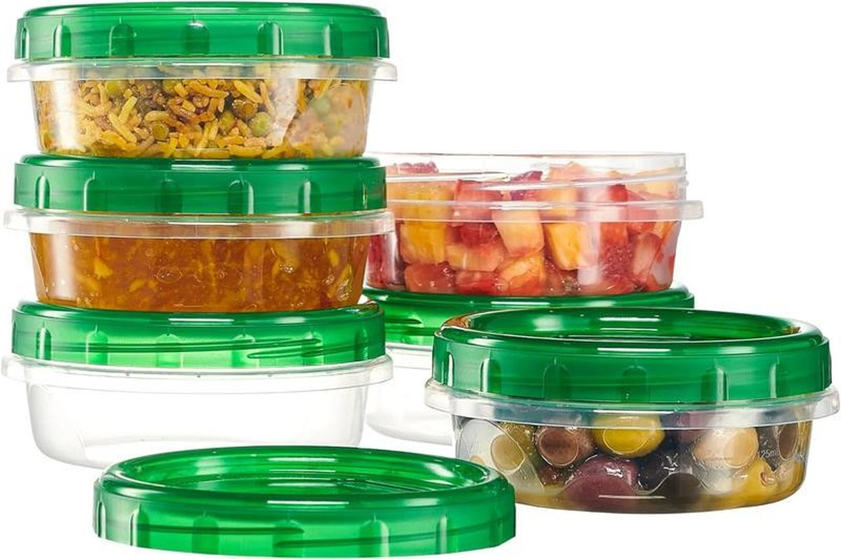 8 Oz Twist Cap Meal Prep Containers Reusable Food Storage Containers with Lids,