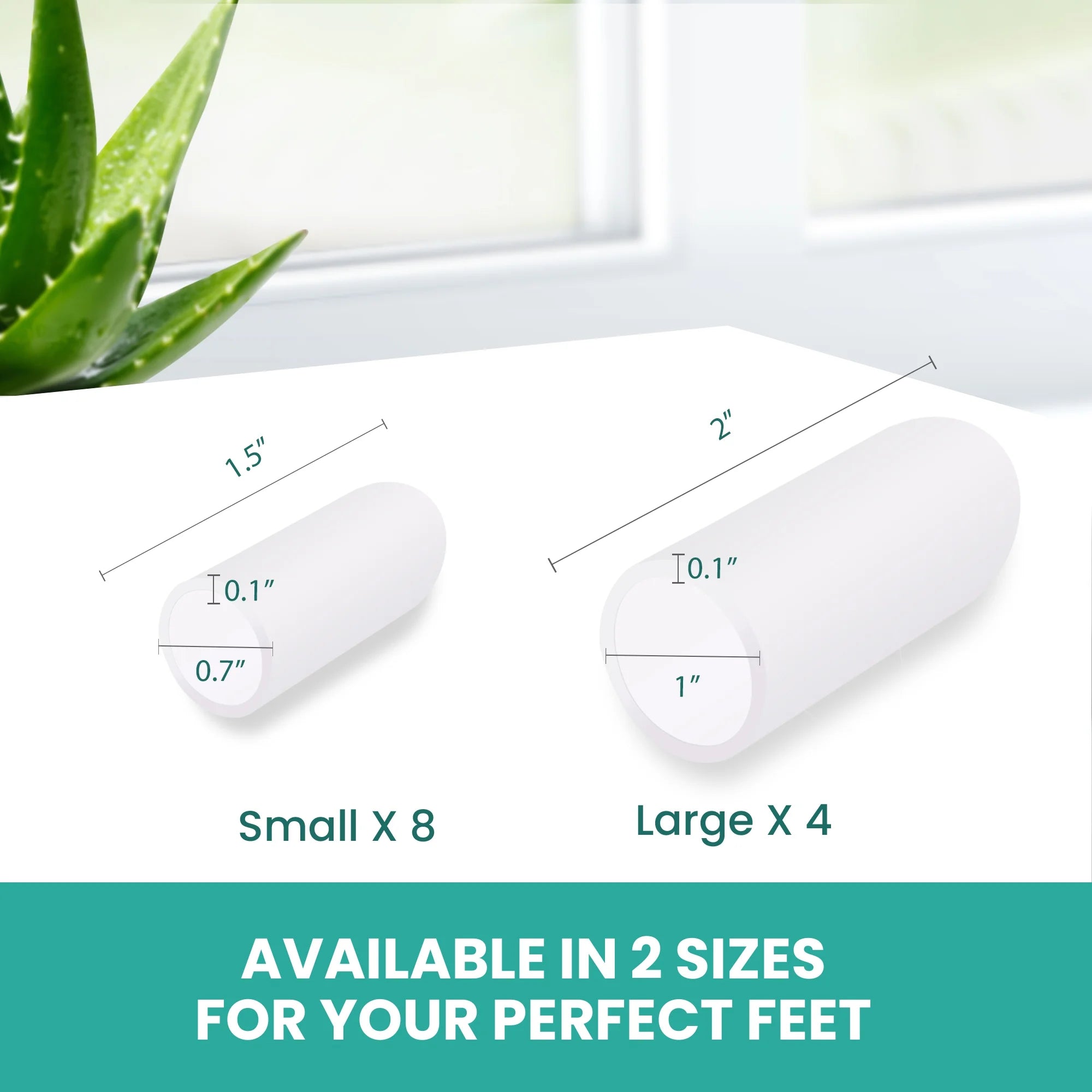 12 Pcs Gel Toe Protector -Big Toe Cap - Relief for Missing or Ingrown Toenails, Corns, Calluses, Blisters, Hammer Toes, Reduce Friction, Protect Big Toe (4L + 8M, Clear)