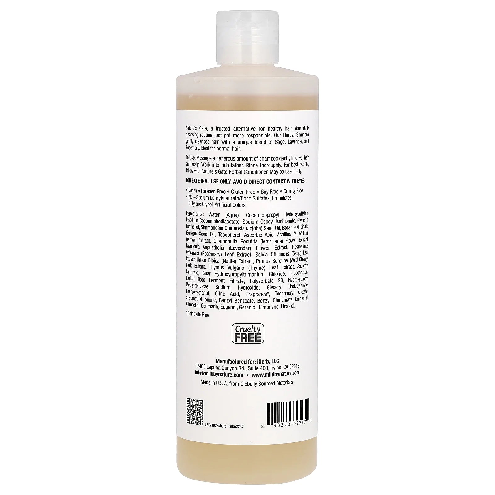 (Nature'S Gate), Herbal Shampoo for Normal Hair, 16 Fl Oz (473 Ml)
