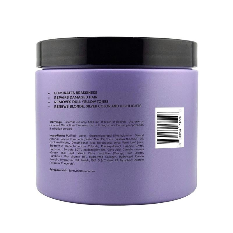 Anti-Brass Color Enhancing Purple Hair Repair Masque 16Oz