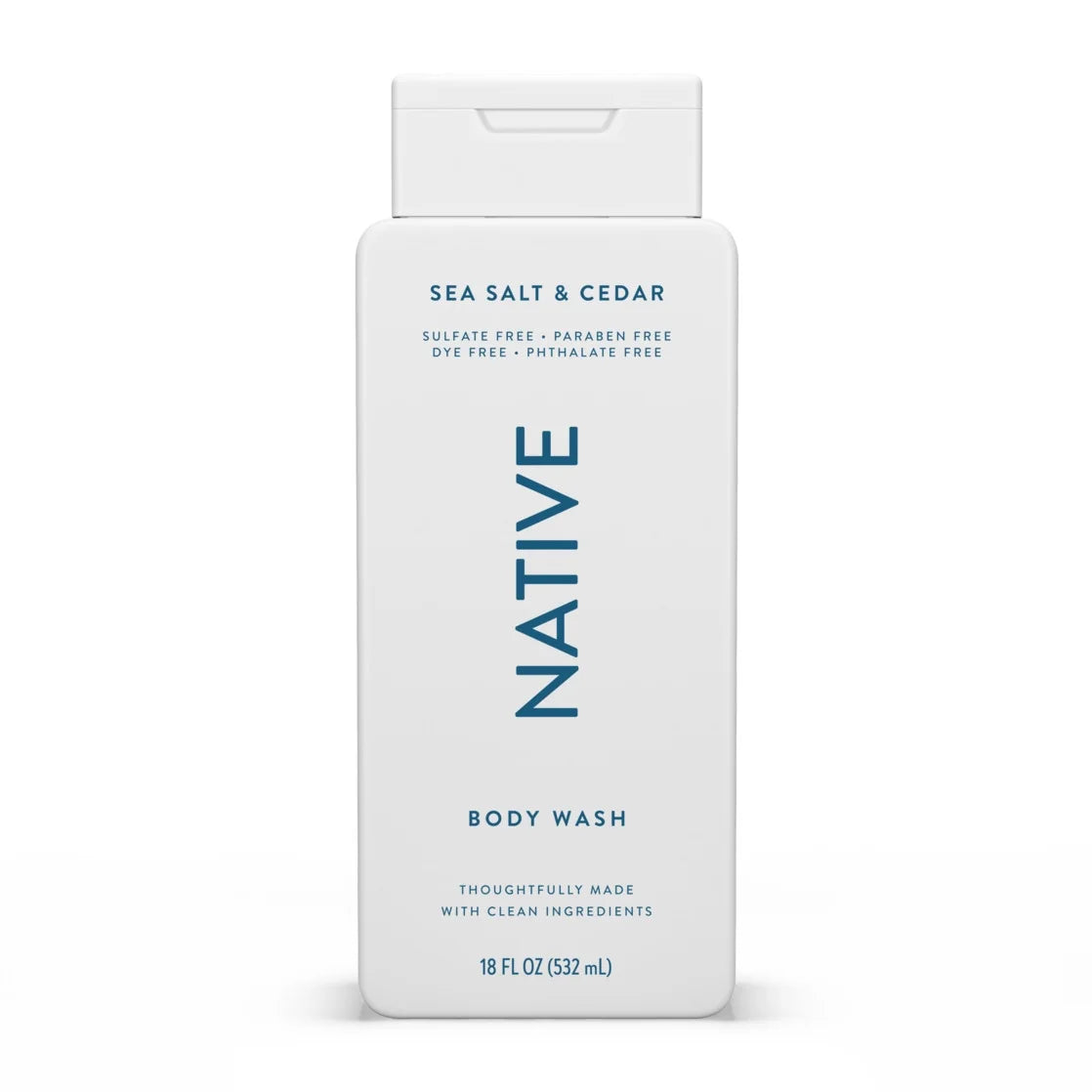 Native Sea Salt & Cedar Body Wash 18Oz