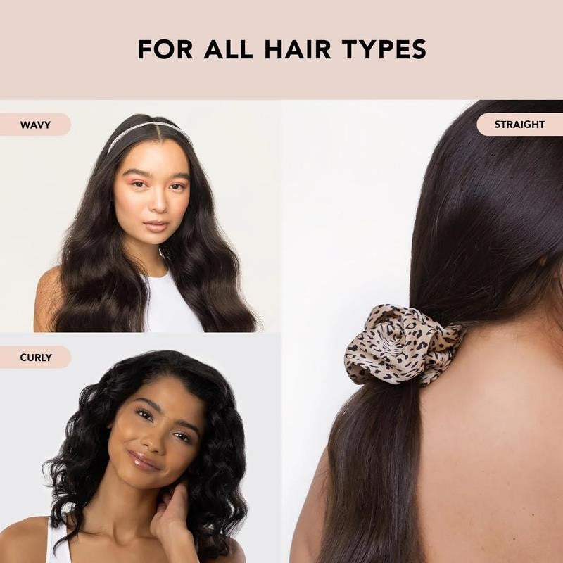 Brunch Scrunchie Hair Tie, Multicolor Leopard, 1 Ct