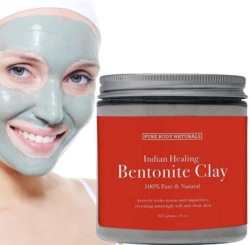 Bentonite Clay Powder for DIY Detox Body & Face Mask, Indian Healing Clay By