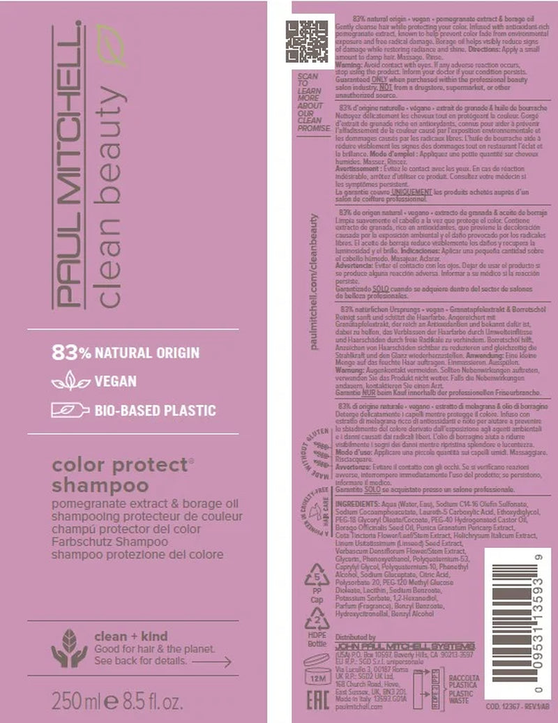 Clean Beauty Color Protect Shampoo, 8.5 Oz.