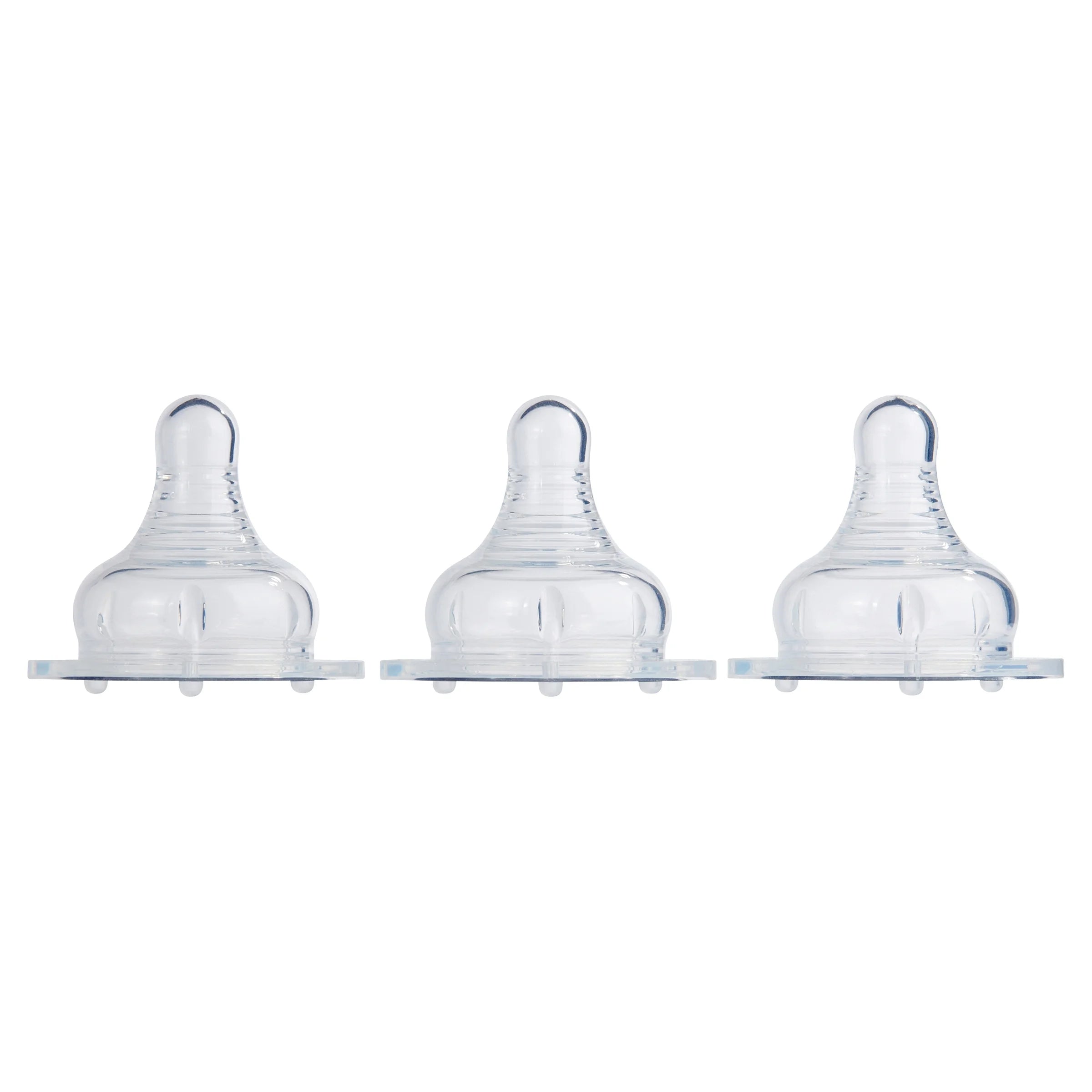 (3 Pack) Parent'S Choice Wide Neck Silicone Nipples, 6+ Months, 3 Pack