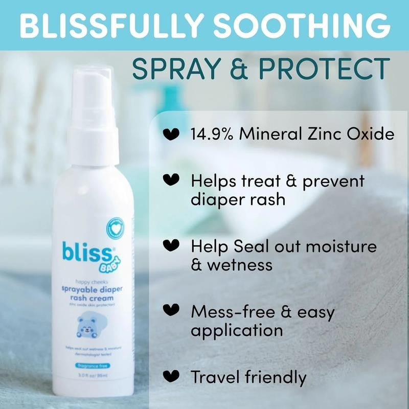 Diaper Rash Cream Spray - Fragrance-Free