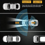 1080P WIFI Dual Camera Dash Cam for Cars,Front and Inside,Car Camera with IR Nig