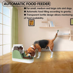 Automatic Dog Food Feeder Gravity Cat Food Dispenser Large Capacity Pet Self Fee