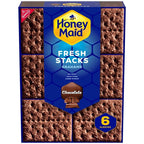 Fresh Stacks Chocolate Graham Crackers, Travel Snacks, 12.2 Oz (6 Multi Snack Pa