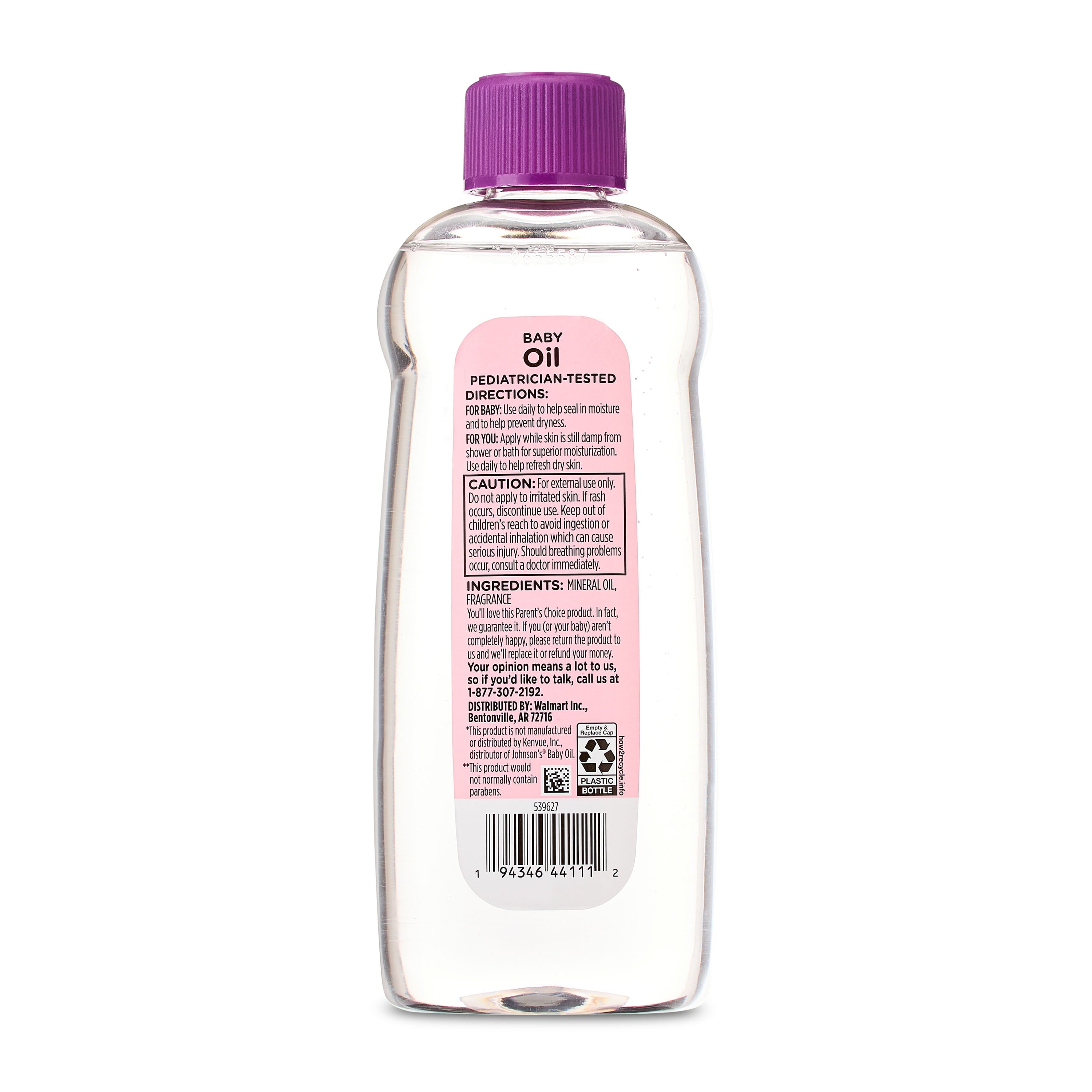 (3 Pack) Parent'S Choice Baby Moisturizing Oil, 14 Fl Oz
