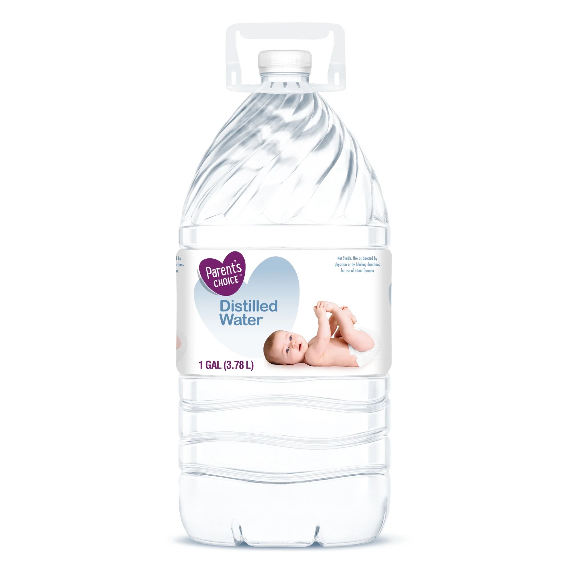 (6 Pack) Parent'S Choice Distilled Water, 1 Gallon Bottle
