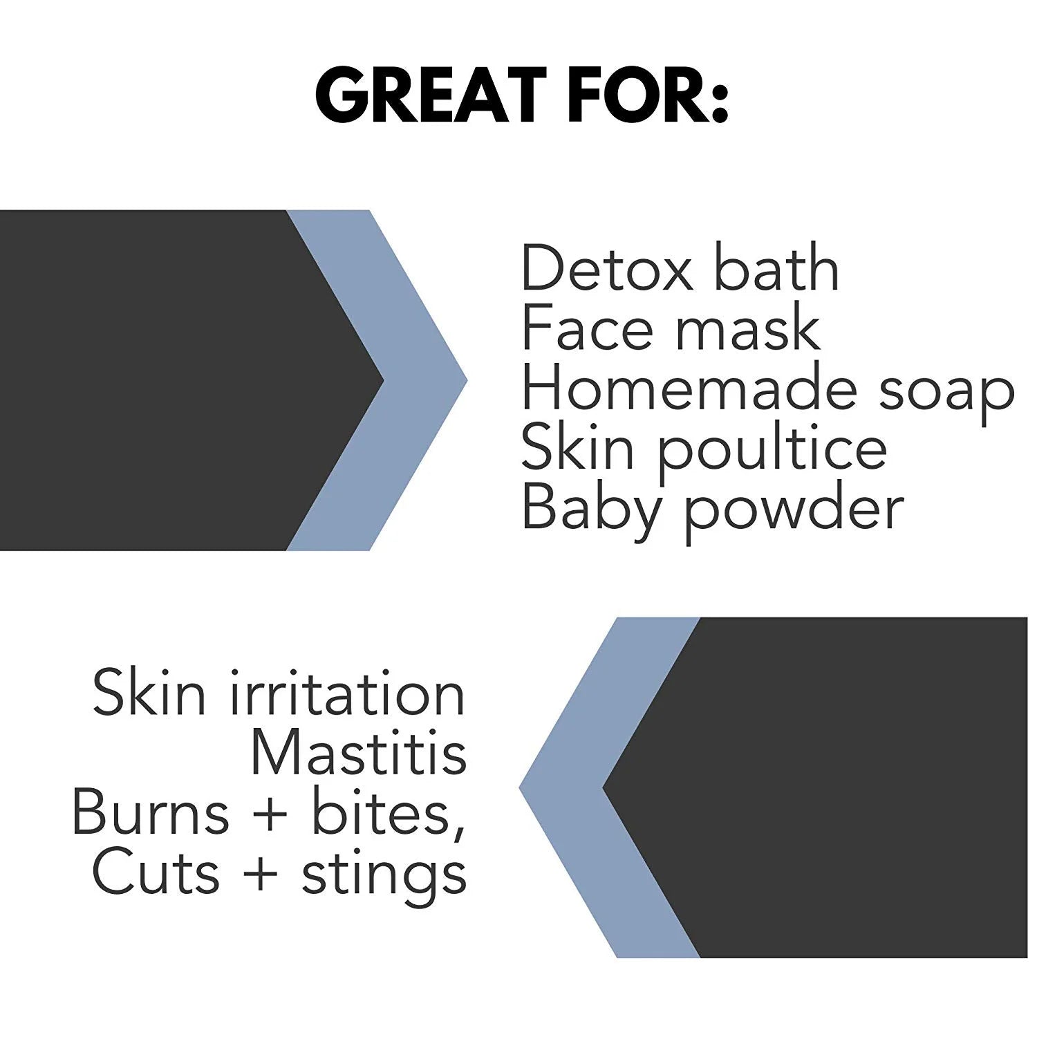 Bentonite Clay Powder for DIY Detox Body & Face Mask Pore Cleansing, (8.0 Oz) By