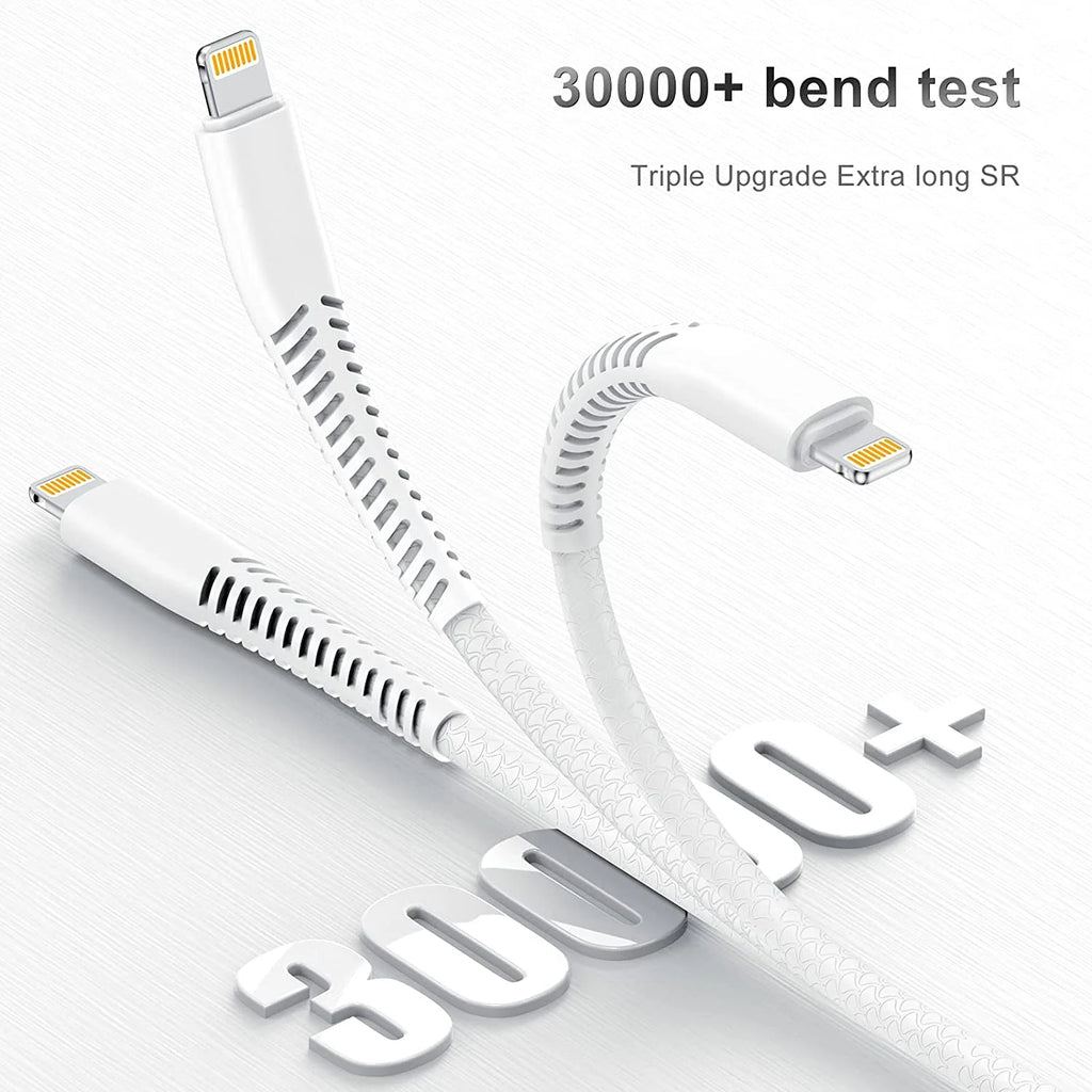 3Pack I Phone Charger Cord 10Ft Long Cable 10 Foot,High Fast/Data Sync 10 Feet Charging Cable Compatible with Iphone 14/13/12/11 Pro Max/Xs/Xr/8/7/6/5S/5/Se Ipad Case