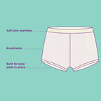 Parent'S Choice Disposable Postpartum Underwear for Women, High Waist & Regular Size (Waist 28" to 42" Stretched), 8 Count