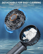 Frsara Portable Handheld Fan , Mini Desk Fan Foldable 2000Mah, 180° Ratotion , 3