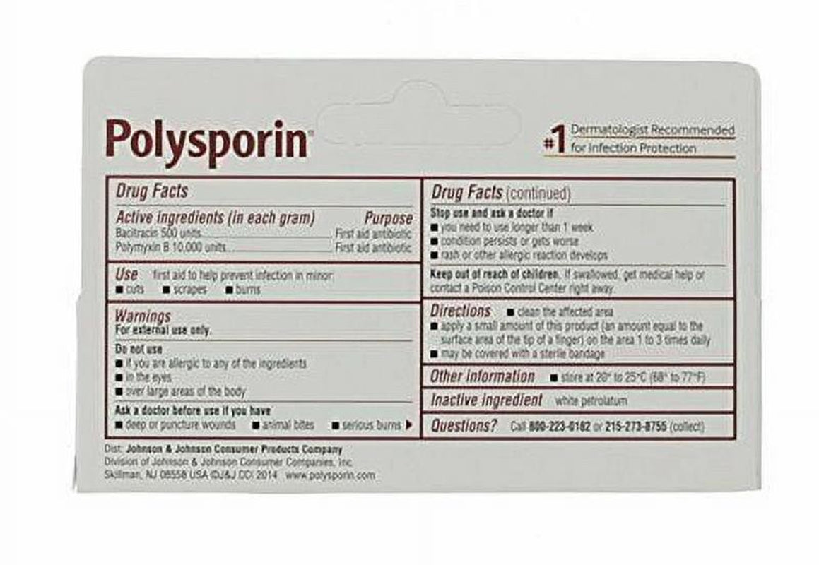 2 Pack - First Aid Antibiotic Ointment 0.50Oz Each